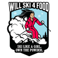 Ski Like a Girl — Vinyl Sticker
