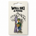 Will Ski 4 Food – Ski Time G Enamel Pin