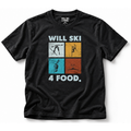 Will Ski 4 Food – Retro Freestyle Tee